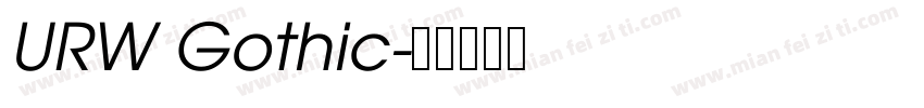 URW Gothic字体转换